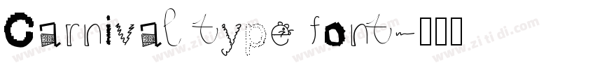 Carnival type font字体转换